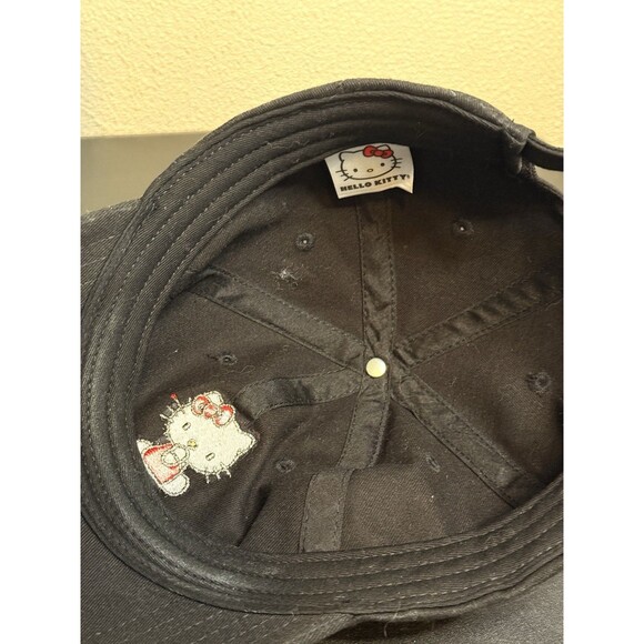 Black Embroidered Hello Kitty Tennis Kitty Hat - Picture 7 of 7